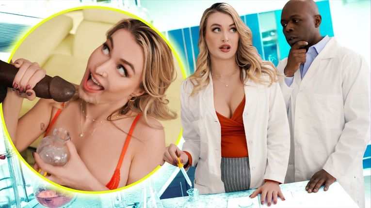 [BBCParadise] Natalia Starr – It’s for Research! MILF Scientist Milks BBC Lab Partner