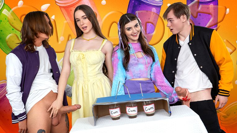 [SisSwap] Hazel Moore, Julia James – Two Cum Smoothies Coming Up