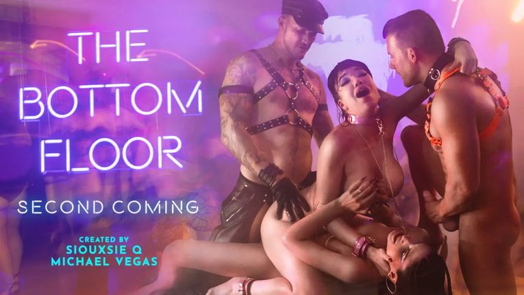 [AdultTime] Sophia Locke, Casey Calvert, Alison Rey, Aiden Starr, Codi Vore & Little Puck – The Bottom Floor Second Coming