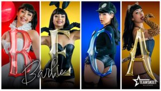 [TeamSkeetAllStars] October Spotlight Beca Barbie’s Slutty Costumes Won’t Stay On for Long