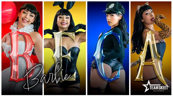 [TeamSkeetAllStars] October Spotlight Beca Barbie’s Slutty Costumes Won’t Stay On for Long